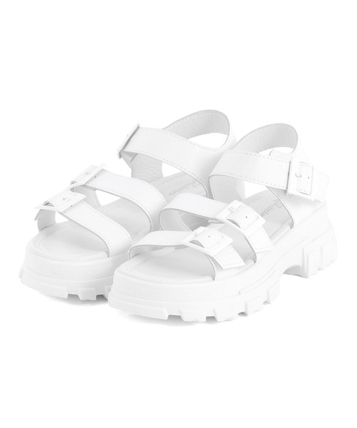 Figments(フィグメンツ)の「ベルトサンダル(サンダル・レディース・ブラック/ホワイト・SMALL/MEDIUM)」の7枚目の写真