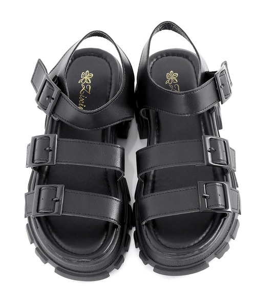 Figments(フィグメンツ)の「ベルトサンダル(サンダル・レディース・ブラック/ホワイト・SMALL/MEDIUM)」の9枚目の写真