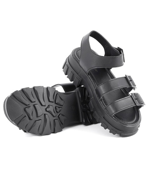 Figments(フィグメンツ)の「ベルトサンダル(サンダル・レディース・ブラック/ホワイト・SMALL/MEDIUM)」の12枚目の写真