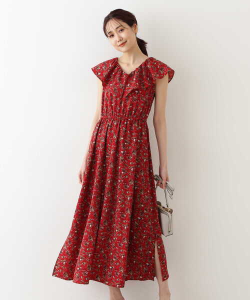 NATURAL BEAUTY BASIC（ナチュラルビューティーベーシック）の「ラッフルワンピース（ワンピース・レディース・レッド系その他/ネイビー・MEDIUM/SMALL）」の21枚目の写真