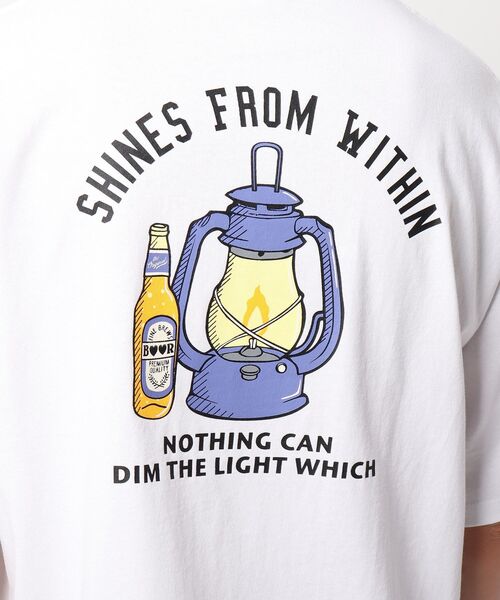 THE SHOP TK （ザ ショップ ティーケー ）の「◆ランタンプリントTシャツ（Tシャツ/カットソー・メンズ・ライトグリーン/オフホワイト/ベージュ・02/03/04）」の5枚目の写真