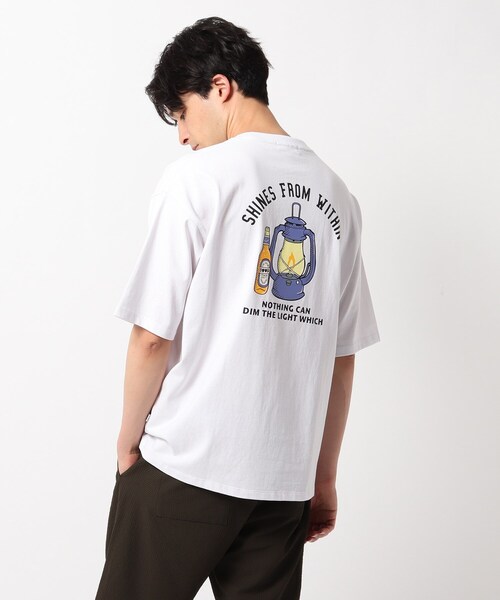 THE SHOP TK （ザ ショップ ティーケー ）の「◆ランタンプリントTシャツ（Tシャツ/カットソー・メンズ・ライトグリーン/オフホワイト/ベージュ・02/03/04）」の9枚目の写真