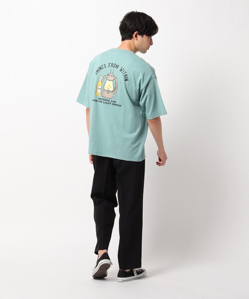 THE SHOP TK （ザ ショップ ティーケー ）の「◆ランタンプリントTシャツ（Tシャツ/カットソー・メンズ・ライトグリーン/オフホワイト/ベージュ・02/03/04）」の13枚目の写真