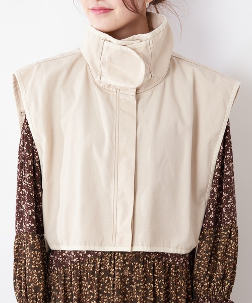 CIAOPANIC TYPY（チャオパニックティピー）の「ミリタリーショートベスト（ベスト・レディース・ベージュ/カーキ・ONE SIZE）」の18枚目の写真