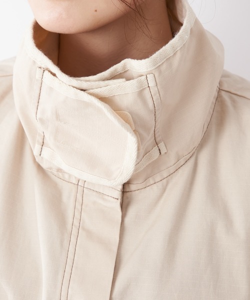 CIAOPANIC TYPY（チャオパニックティピー）の「ミリタリーショートベスト（ベスト・レディース・ベージュ/カーキ・ONE SIZE）」の14枚目の写真