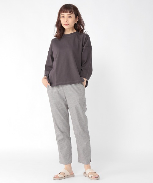 studio CLIP（スタディオクリップ）の「コットンボックスＴシャツ（Tシャツ/カットソー・レディース・スモーク/ラベンダー/オフホワイト/ベージュ・LARGE/MEDIUM）」の7枚目の写真