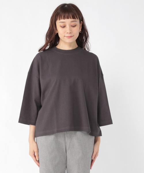 studio CLIP（スタディオクリップ）の「コットンボックスＴシャツ（Tシャツ/カットソー・レディース・スモーク/ラベンダー/オフホワイト/ベージュ・LARGE/MEDIUM）」の14枚目の写真