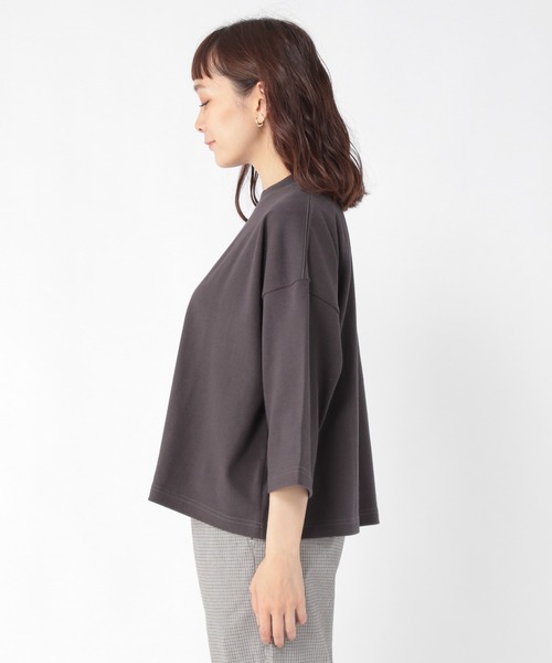 studio CLIP（スタディオクリップ）の「コットンボックスＴシャツ（Tシャツ/カットソー・レディース・スモーク/ラベンダー/オフホワイト/ベージュ・LARGE/MEDIUM）」の18枚目の写真