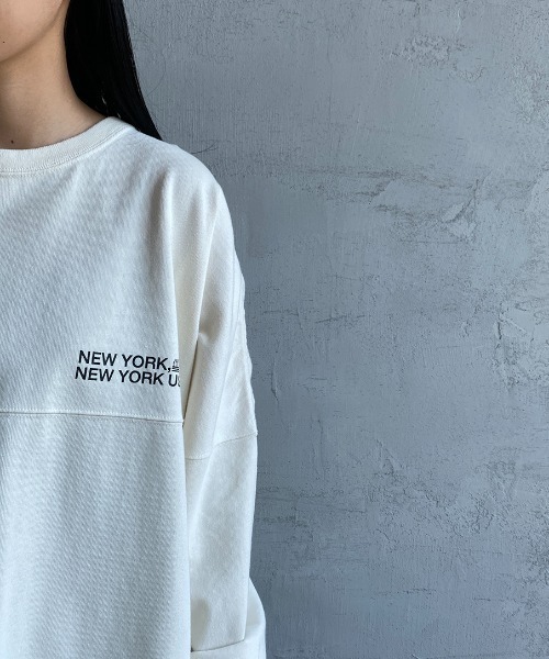 Manhattan Portage（マンハッタンポーテージ）の「[MANHATTAN PORTAGE/マンハッタンポーテージ] ヘヴィーウェイト バックプリントロンT（Tシャツ/カットソー・レディース・アイボリー/チャコール・M/L）」の12枚目の写真