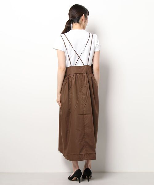 ehka sopo（エヘカソポ）の「キャミワンピース（ワンピース・レディース・ブラック/ブラウン/ミント・ﾌﾘ-）」の4枚目の写真