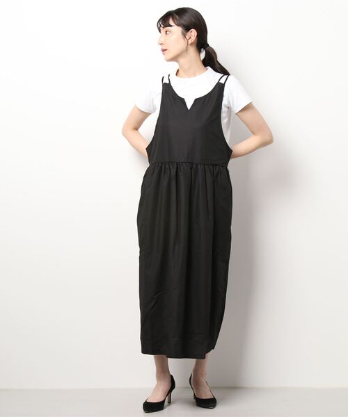 ehka sopo（エヘカソポ）の「キャミワンピース（ワンピース・レディース・ブラック/ブラウン/ミント・ﾌﾘ-）」の8枚目の写真