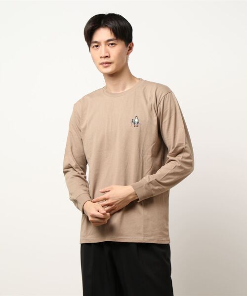 OUTDOOR PRODUCTS(アウトドアプロダクツ)の「【OUTDOOR PRODUCTS/アウトドアプロダクツ】USAコットン CAMPモチーフバックプリントヘビーウェイトロンT(Tシャツ/カットソー・メンズ・ホワイト/ブラック/カーキ/ホワイト系その他/グリーン系その他/ダークベージュ・MEDIUM/LARGE/X-LARGE)」の4枚目の写真