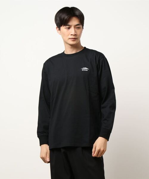 OUTDOOR PRODUCTS(アウトドアプロダクツ)の「【OUTDOOR PRODUCTS/アウトドアプロダクツ】USAコットン CAMPモチーフバックプリントヘビーウェイトロンT(Tシャツ/カットソー・メンズ・ホワイト/ブラック/カーキ/ホワイト系その他/グリーン系その他/ダークベージュ・MEDIUM/LARGE/X-LARGE)」の1枚目の写真