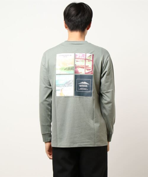 OUTDOOR PRODUCTS(アウトドアプロダクツ)の「【OUTDOOR PRODUCTS/アウトドアプロダクツ】USAコットン CAMPモチーフバックプリントヘビーウェイトロンT(Tシャツ/カットソー・メンズ・ホワイト/ブラック/カーキ/ホワイト系その他/グリーン系その他/ダークベージュ・MEDIUM/LARGE/X-LARGE)」の8枚目の写真