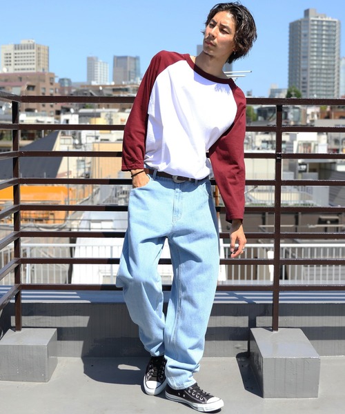 8(eight)(エイト)の「デニムワイドパンツ(デニムパンツ・メンズ・サックスブルー/ブルー/ワンウォッシュ/ホワイト系その他/サックスブルー系1/ブラック・MEDIUM/LARGE)」の20枚目の写真