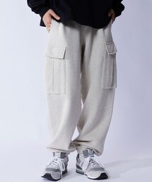 FREAK'S STORE | WEB限定 バルーンシルエット スウェットカーゴパンツ/裏起毛/セットアップ対応(カーゴパンツ)