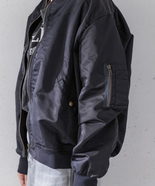 URBAN RESEARCH Sonny Label（アーバンリサーチサニーレーベル）の「(撥水加工)オーバーサイズMA-1ブルゾン（MA-1・レディース・ネイビー/ブラック/カーキ・FREE）」の11枚目の写真