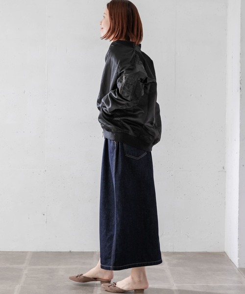 URBAN RESEARCH Sonny Label（アーバンリサーチサニーレーベル）の「(撥水加工)オーバーサイズMA-1ブルゾン（MA-1・レディース・ネイビー/ブラック/カーキ・FREE）」の19枚目の写真