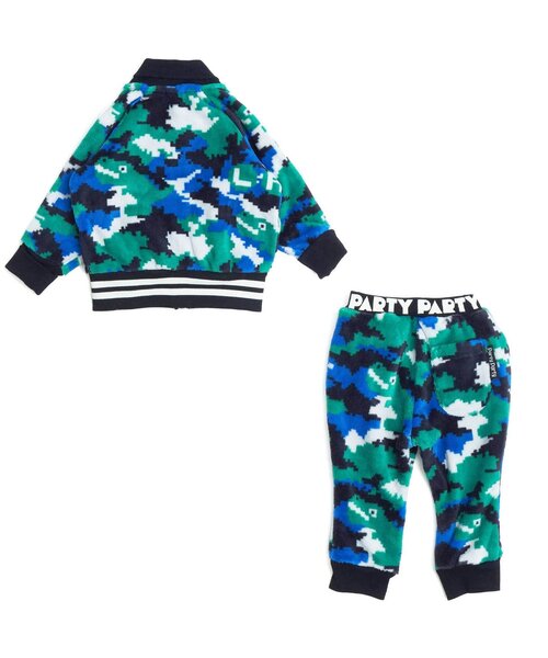 PARTY PARTY（パーティーパーティー）の「/デジカモファーフリース set up（カーディガン/ボレロ・キッズ・ブルー・100/110/90/80）」の9枚目の写真