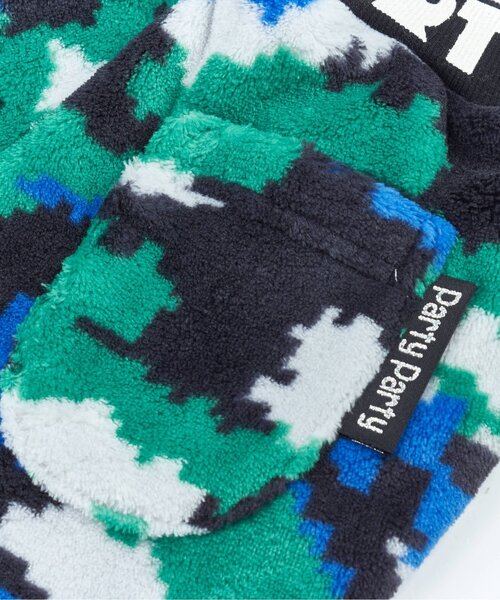 PARTY PARTY（パーティーパーティー）の「/デジカモファーフリース set up（カーディガン/ボレロ・キッズ・ブルー・100/110/90/80）」の7枚目の写真