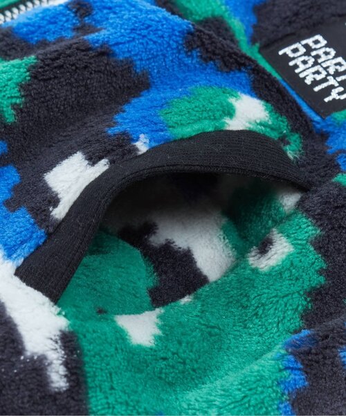 PARTY PARTY（パーティーパーティー）の「/デジカモファーフリース set up（カーディガン/ボレロ・キッズ・ブルー・100/110/90/80）」の2枚目の写真