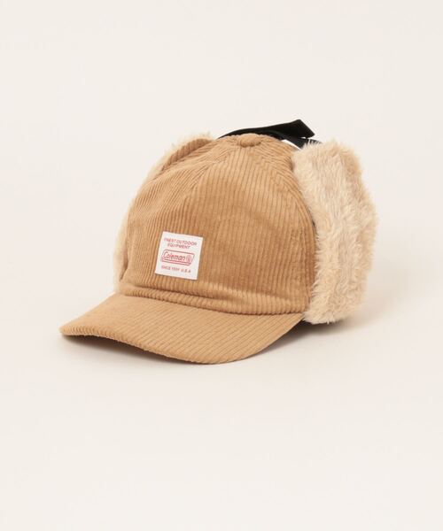 COLEMAN（コールマン）の「Coleman/コールマン　キッズコーデュロイフライトキャップ（キャップ・キッズ・ブルー/ピンク/ブラウン/ベージュ/ブラック/ネイビー/カーキ/レッド・53-55cm）」の3枚目の写真