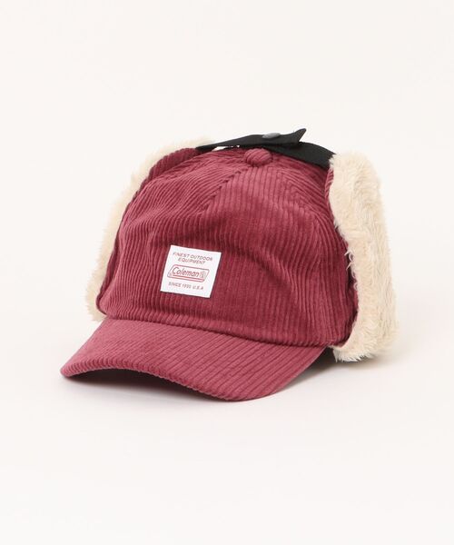 COLEMAN（コールマン）の「Coleman/コールマン　キッズコーデュロイフライトキャップ（キャップ・キッズ・ブルー/ピンク/ブラウン/ベージュ/ブラック/ネイビー/カーキ/レッド・53-55cm）」の8枚目の写真