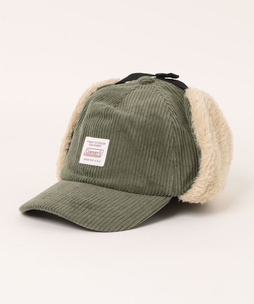 COLEMAN（コールマン）の「Coleman/コールマン　キッズコーデュロイフライトキャップ（キャップ・キッズ・ブルー/ピンク/ブラウン/ベージュ/ブラック/ネイビー/カーキ/レッド・53-55cm）」の4枚目の写真