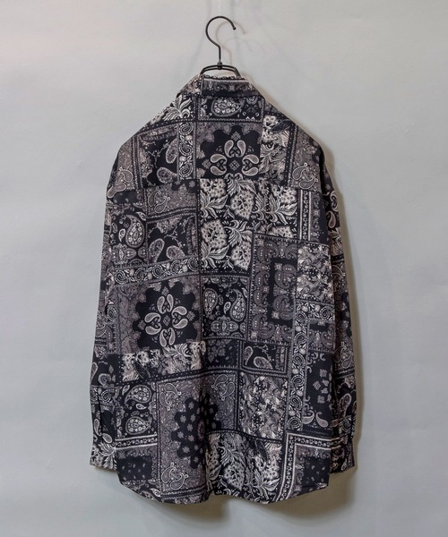 JACKROSE（ジャックローズ）の「JE-リメイク・ペイズリーLSシャツ（シャツ/ブラウス・メンズ・ブラック/ブルー・M/L）」の3枚目の写真