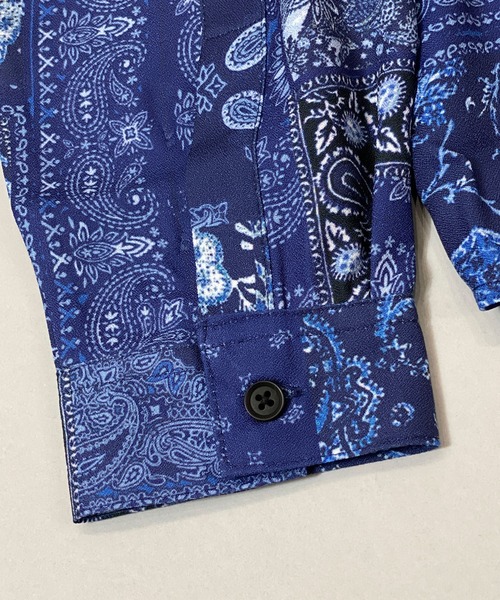 JACKROSE（ジャックローズ）の「JE-リメイク・ペイズリーLSシャツ（シャツ/ブラウス・メンズ・ブラック/ブルー・M/L）」の10枚目の写真