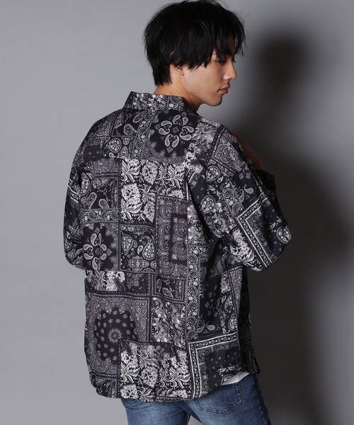 JACKROSE（ジャックローズ）の「JE-リメイク・ペイズリーLSシャツ（シャツ/ブラウス・メンズ・ブラック/ブルー・M/L）」の15枚目の写真