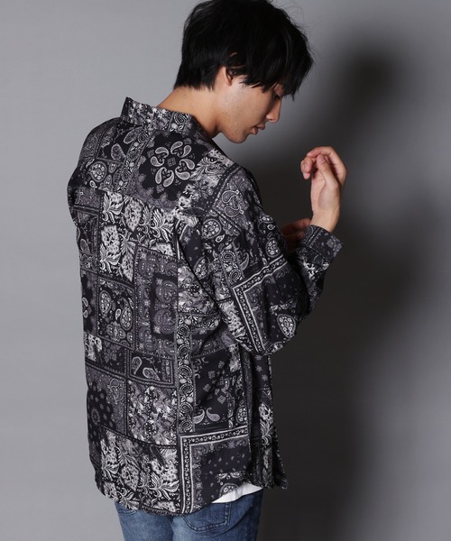 JACKROSE（ジャックローズ）の「JE-リメイク・ペイズリーLSシャツ（シャツ/ブラウス・メンズ・ブラック/ブルー・M/L）」の16枚目の写真