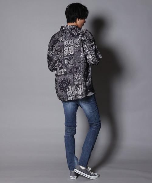 JACKROSE（ジャックローズ）の「JE-リメイク・ペイズリーLSシャツ（シャツ/ブラウス・メンズ・ブラック/ブルー・M/L）」の21枚目の写真