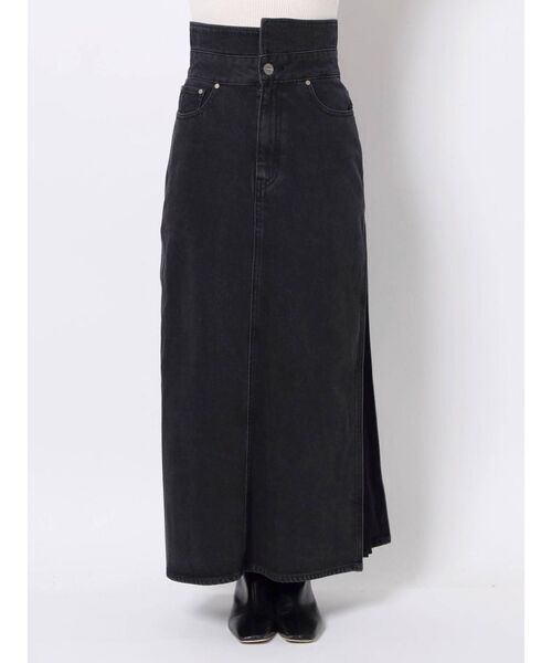 LAGUNAMOON（ラグナムーン）の「サイドプリーツデニムスカート（デニムスカート・レディース・ブラック/ブルー・SMALL/MEDIUM）」の14枚目の写真