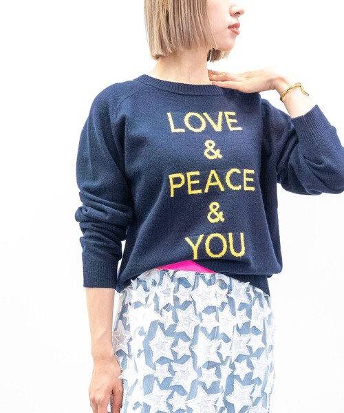 NOLLEY’S（ノーリーズ）の「ロゴジャガードプルオーバーニット（ニット/セーター・レディース・ブラック/ベージュ/ラベンダー/ネイビー・38）」の4枚目の写真