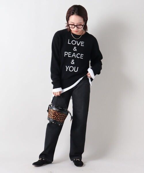 NOLLEY’S（ノーリーズ）の「ロゴジャガードプルオーバーニット（ニット/セーター・レディース・ブラック/ベージュ/ラベンダー/ネイビー・38）」の20枚目の写真