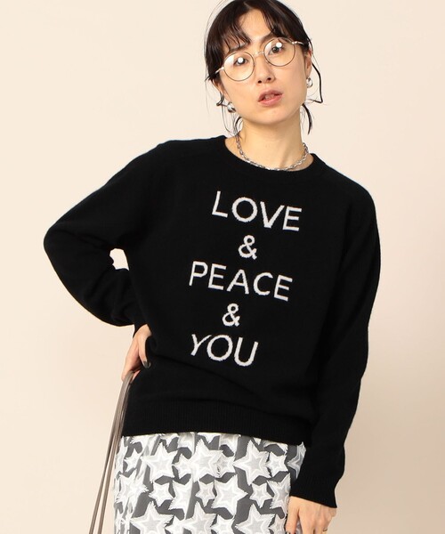 NOLLEY’S（ノーリーズ）の「ロゴジャガードプルオーバーニット（ニット/セーター・レディース・ブラック/ベージュ/ラベンダー/ネイビー・38）」の7枚目の写真