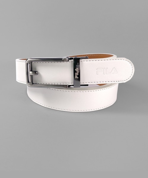 FILA(フィラ)の「【FILA/フィラ】ブランドロゴ カジュアル スマート ロックベルト(ベルト・メンズ・レッド/ネイビー/チョコ/ホワイト/ブラウン/ブラック・FREE)」の2枚目の写真