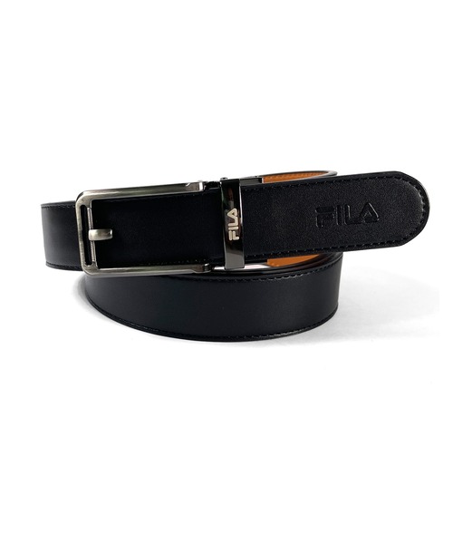 FILA(フィラ)の「【FILA/フィラ】ブランドロゴ カジュアル スマート ロックベルト(ベルト・メンズ・レッド/ネイビー/チョコ/ホワイト/ブラウン/ブラック・FREE)」の3枚目の写真