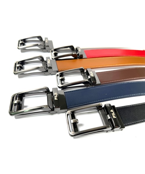 FILA(フィラ)の「【FILA/フィラ】ブランドロゴ カジュアル スマート ロックベルト(ベルト・メンズ・レッド/ネイビー/チョコ/ホワイト/ブラウン/ブラック・FREE)」の7枚目の写真