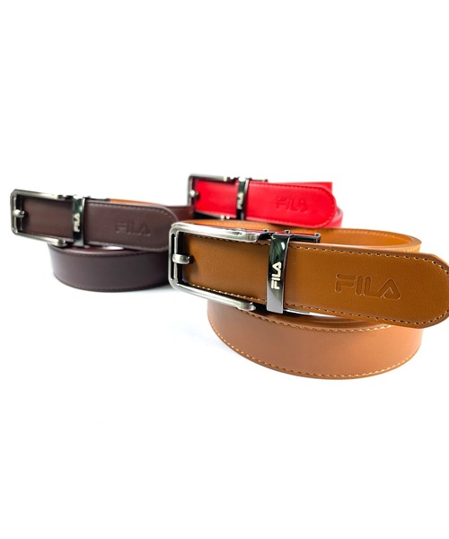FILA(フィラ)の「【FILA/フィラ】ブランドロゴ カジュアル スマート ロックベルト(ベルト・メンズ・レッド/ネイビー/チョコ/ホワイト/ブラウン/ブラック・FREE)」の11枚目の写真