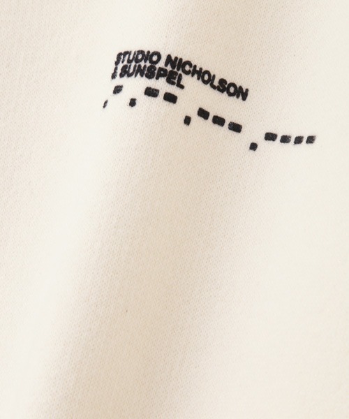 STUDIO NICHOLSON（スタジオニコルソン）の「【Sunspel and Studio Nicholson】COTTON FLEECEBACK（パーカー・メンズ・ブラック/アイボリー・SMALL/XS/MEDIUM/LARGE）」の17枚目の写真