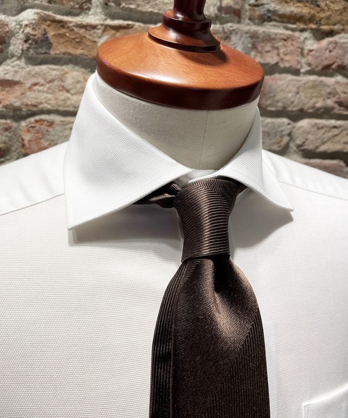 Cricket（クリケット）の「[クリケット] Cricket 6色メランジ 無地 ネクタイ トレ（ネクタイ・メンズ・チャコールグレー/ダークブラウン/ネイビー/ダークパープル/ロイヤルブルー/ワイン/イエロー/グリーン/ピンク/ラベンダー/サックスブルー系・FREE）」の14枚目の写真