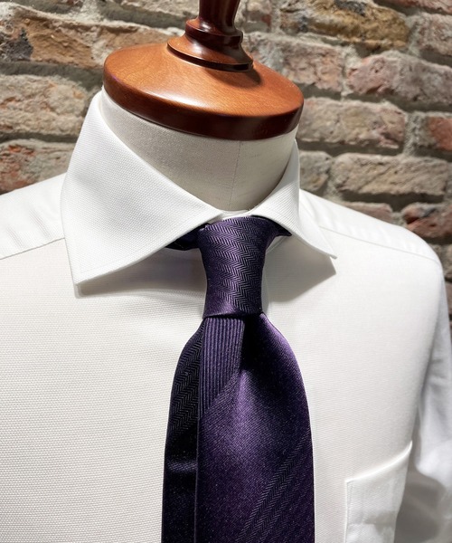 Cricket（クリケット）の「[クリケット] Cricket 6色メランジ 無地 ネクタイ トレ（ネクタイ・メンズ・チャコールグレー/ダークブラウン/ネイビー/ダークパープル/ロイヤルブルー/ワイン/イエロー/グリーン/ピンク/ラベンダー/サックスブルー系・FREE）」の17枚目の写真