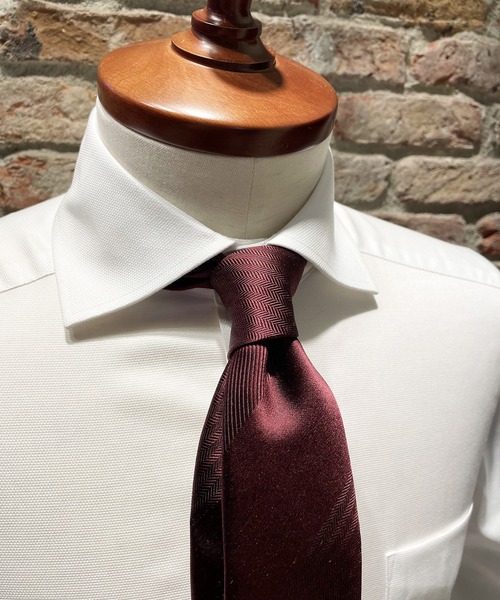 Cricket（クリケット）の「[クリケット] Cricket 6色メランジ 無地 ネクタイ トレ（ネクタイ・メンズ・チャコールグレー/ダークブラウン/ネイビー/ダークパープル/ロイヤルブルー/ワイン/イエロー/グリーン/ピンク/ラベンダー/サックスブルー系・FREE）」の18枚目の写真