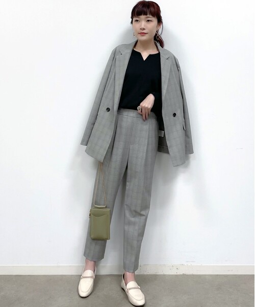 THE SHOP TK (ザ ショップ ティーケー )の「◆【美forパンツ】テーパードパンツ(スーツパンツ・レディース・チャコールグレー/オリーブ/ブルー/ブラック系・11/10/13/14/12)」の15枚目の写真