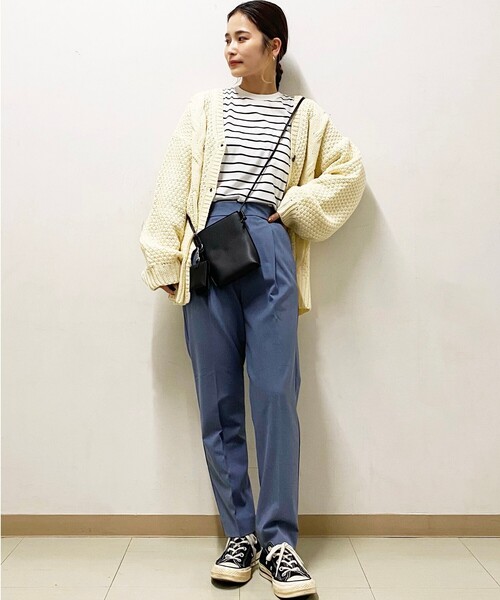 THE SHOP TK (ザ ショップ ティーケー )の「◆【美forパンツ】テーパードパンツ(スーツパンツ・レディース・チャコールグレー/オリーブ/ブルー/ブラック系・11/10/13/14/12)」の16枚目の写真