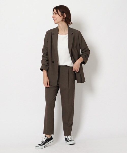 THE SHOP TK (ザ ショップ ティーケー )の「◆【美forパンツ】テーパードパンツ(スーツパンツ・レディース・チャコールグレー/オリーブ/ブルー/ブラック系・11/10/13/14/12)」の17枚目の写真