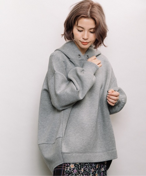 refinedworks（リファインドワークス）の「ダンボールバルーンパーカー（パーカー・レディース・チャコールグレー/グレー系その他/キャメル・FREE）」の9枚目の写真