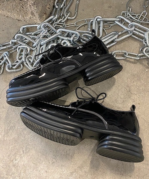 SFW（エスエフダブリュー）の「厚底フラットシューズ（ドレスシューズ・レディース・ホワイト/ブラック・38/39/35/36/37）」の9枚目の写真